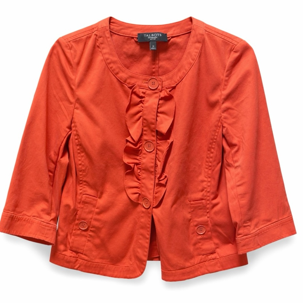 Talbots 2P Women's Orange Jacket